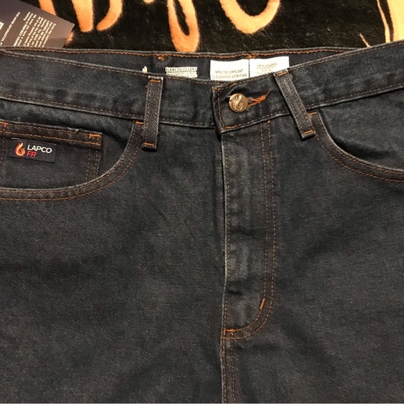 S🚫LD NWT MEN’S “LAPCO FR DENIM JEANS” FLAME RESISTANT DENIM 100% COTTON - Picture 2 of 11